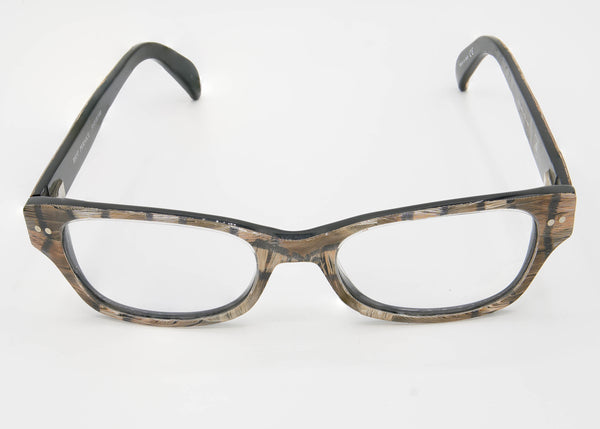 Ete Lunettes "Biot Pernice" with REAL Feather Inlay